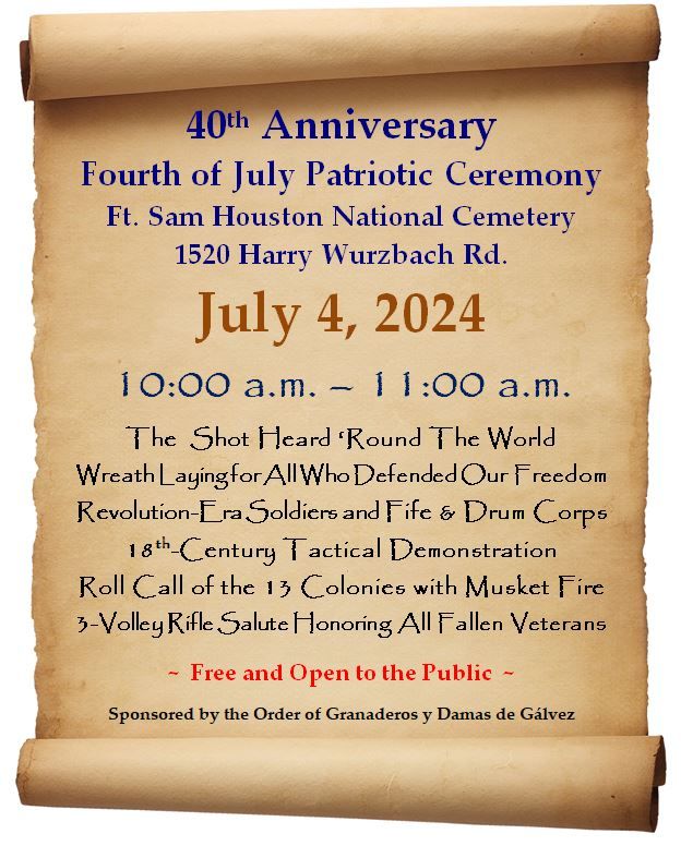 40th Anniversary Fourth of July Patriotic Ceremony