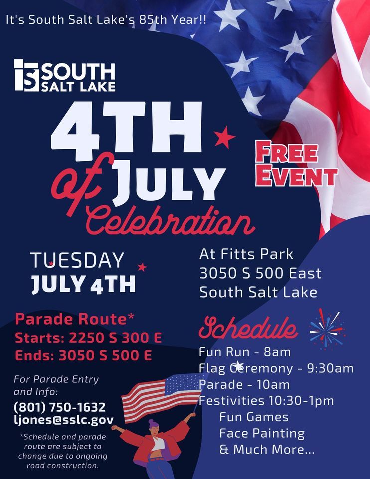 4th of July Celebration in South Salt Lake Fitts Park, Salt Lake City