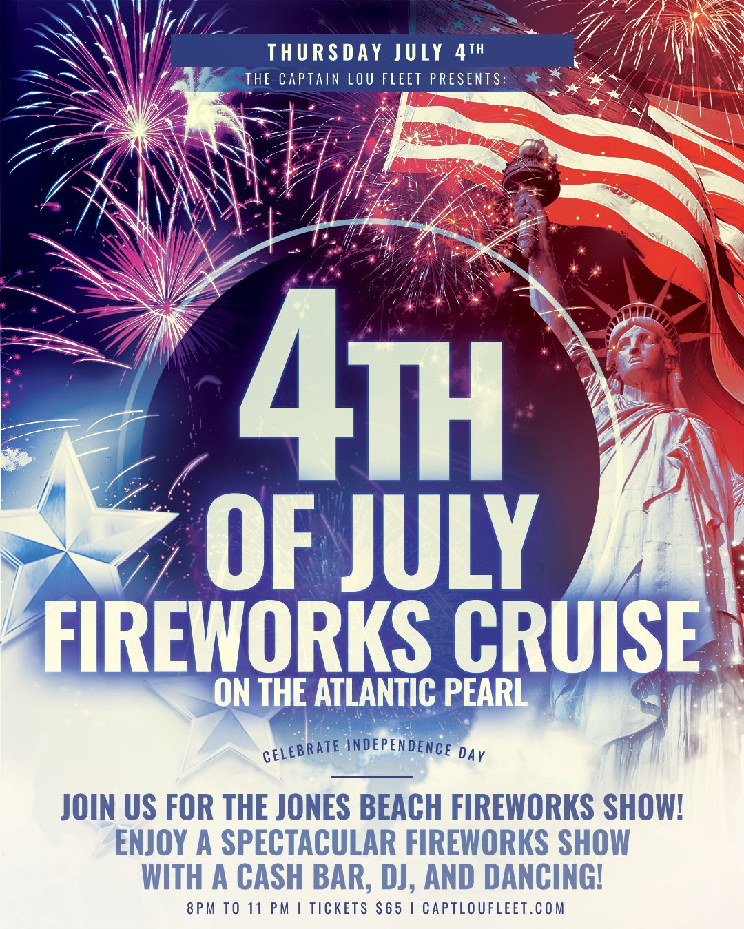 4th of July Fireworks Cruise 111 Woodcleft Ave, Freeport, NY 11520