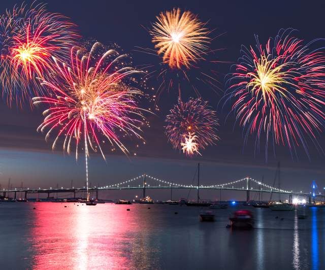 July 4th Fireworks Cruise Schooner Aurora, Newport, RI July 4, 2022