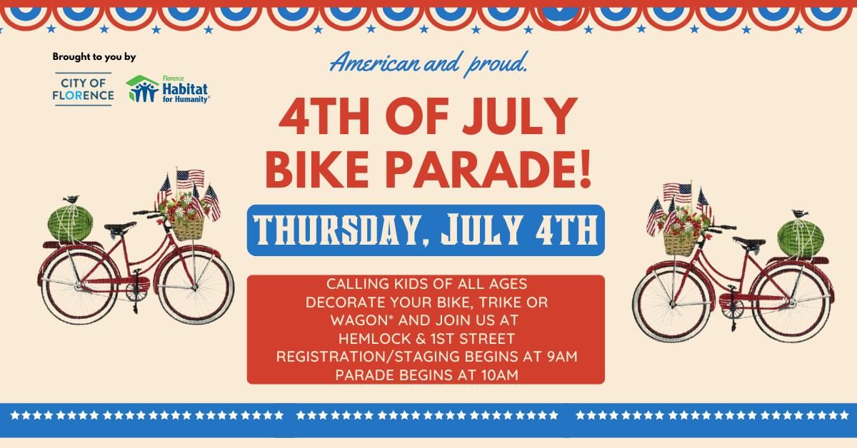 4th of July Bike Parade Florence, Oregon Coast July 4, 2024