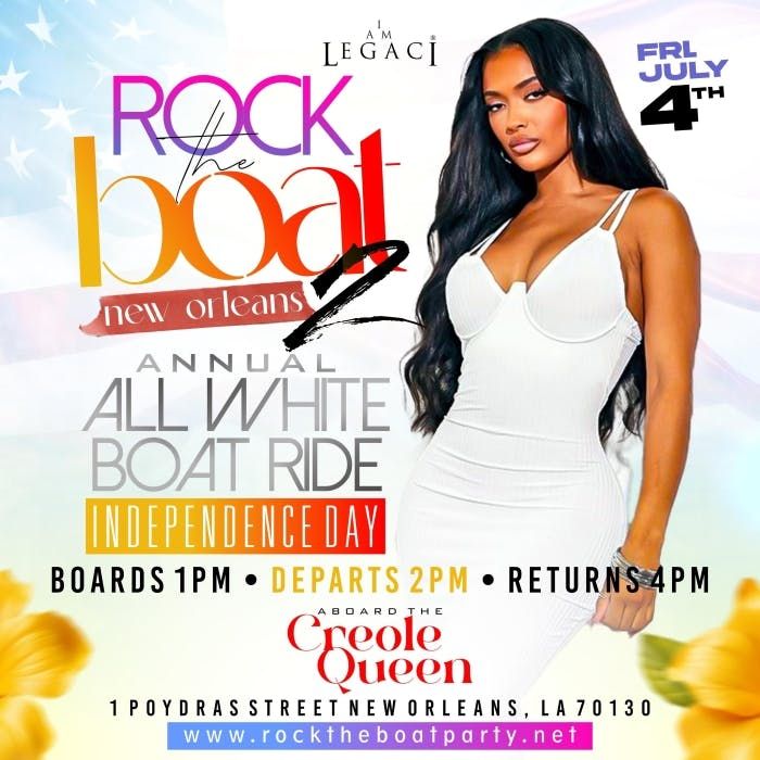 Rock The Boat Part 2: All White 4th of July Cruise During Essence Fest 2025