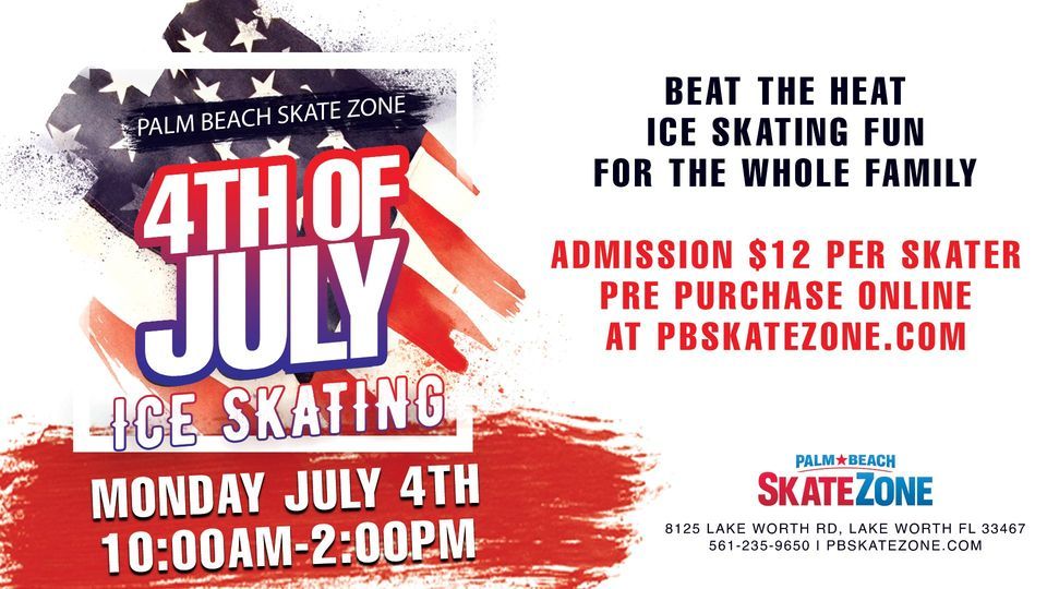 4th Of July Ice Skating Palm Beach Skate Zone, Lake Worth, FL July