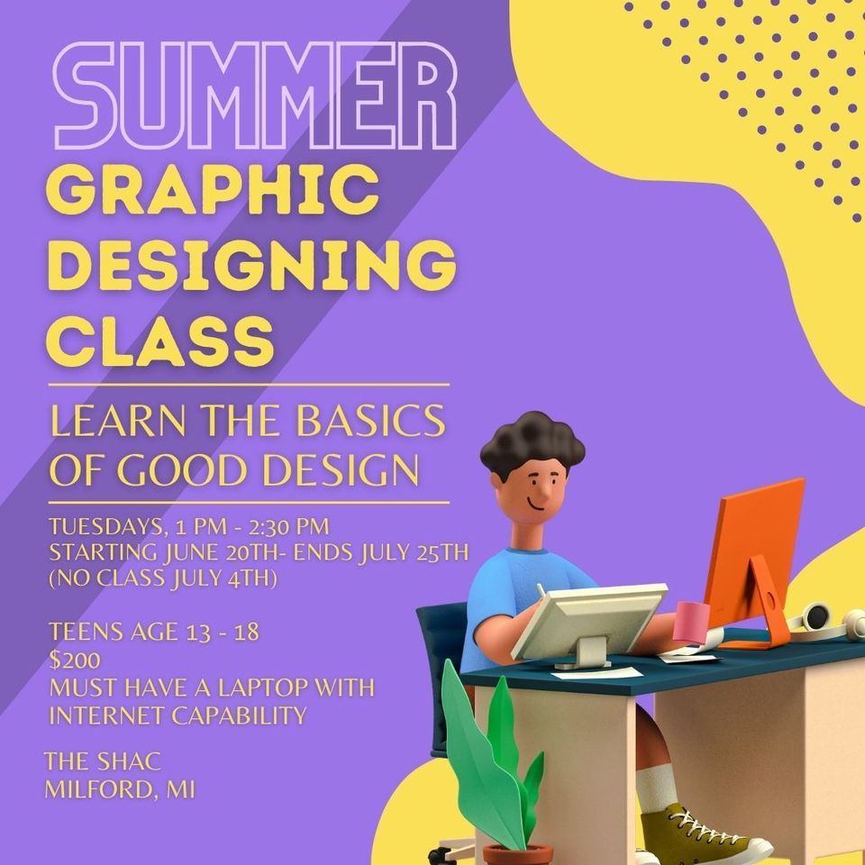 Graphic Design for Teens The Suzanne Haskew Arts Center, The SHAC