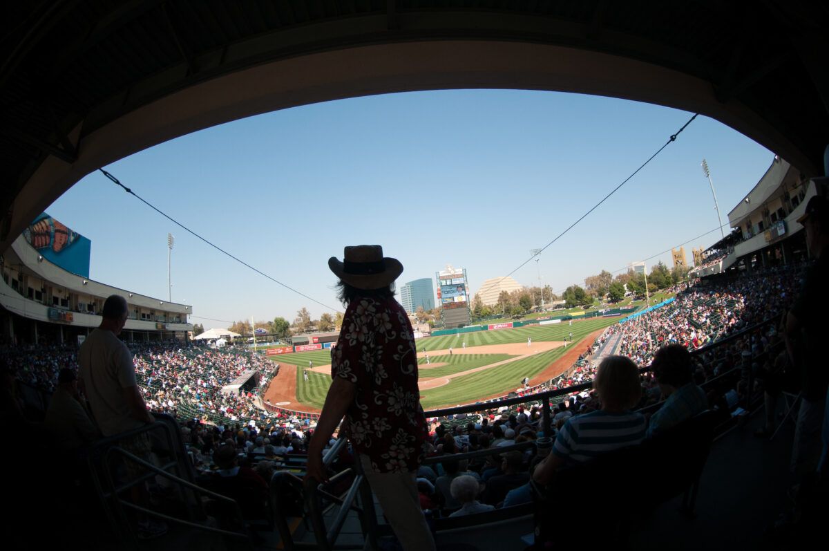 Parking Reno Aces at Sacramento River Cats