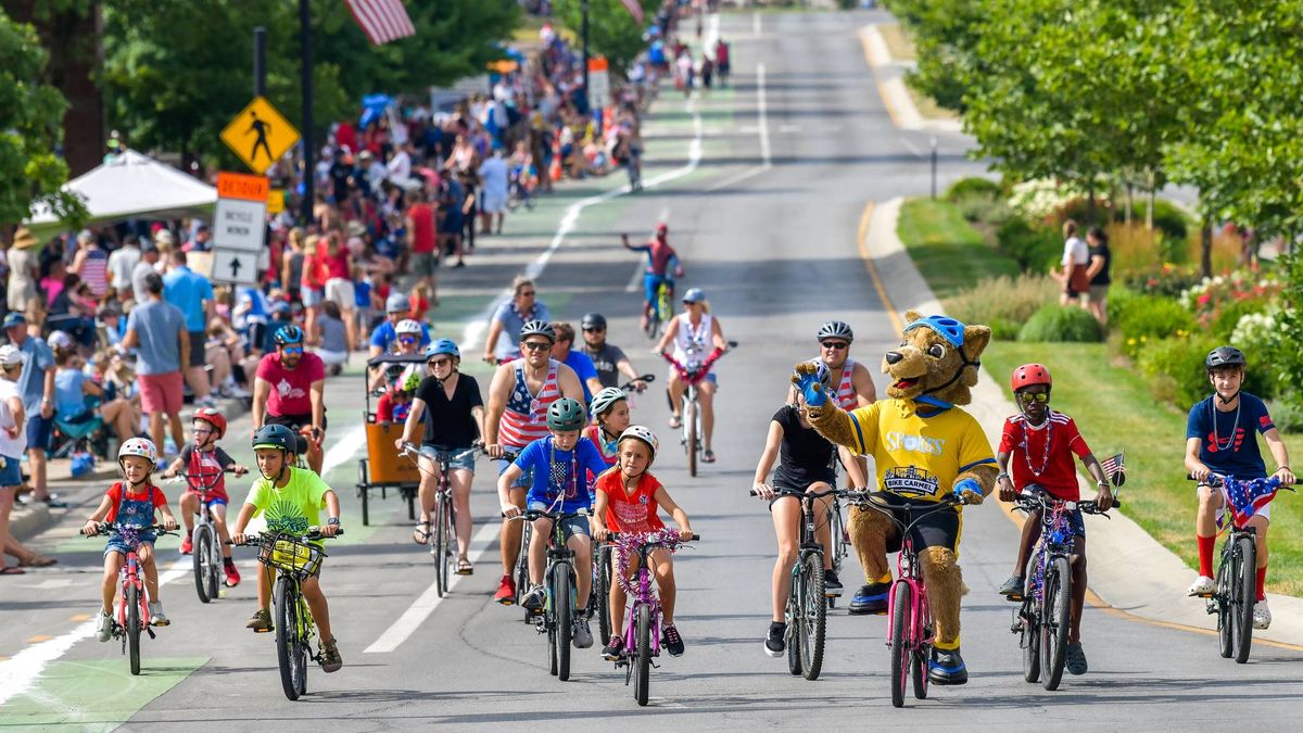 CarmelFest Parade Ride with Spokes National Bank of Indianapolis