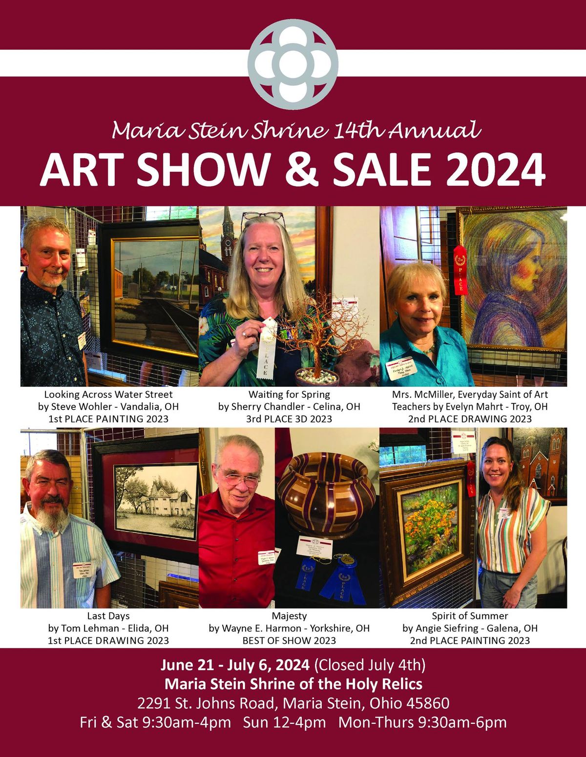 2024 Maria Stein Shrine Art Show & Sale 2291 St Johns Rd, Maria Stein