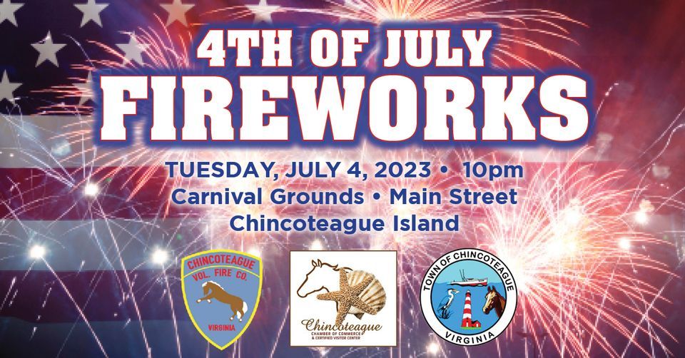 4th of July Fireworks Chincoteague Volunteer Fireman's Carnival