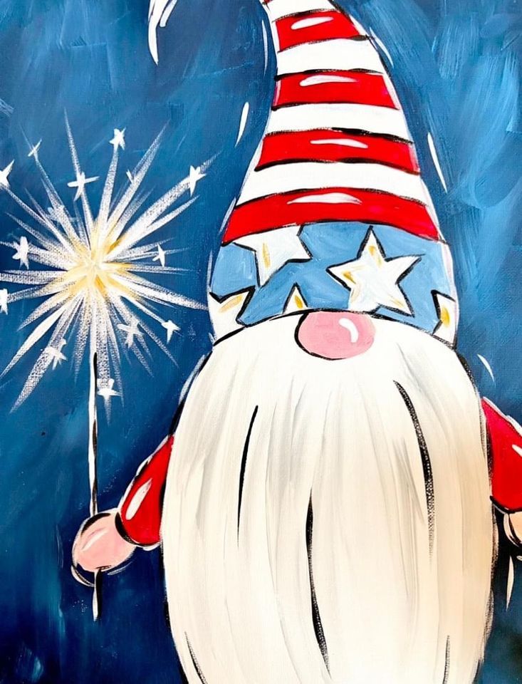 **IN PERSON** 4th of July Gnome Paint Party River's Place, Bend, OR