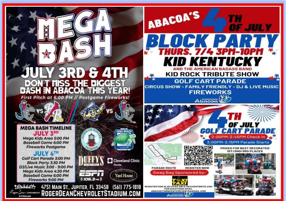 DOWNTOWN ABACOA 4TH JULY BLOCK PARTY - RDS MEGA BASH