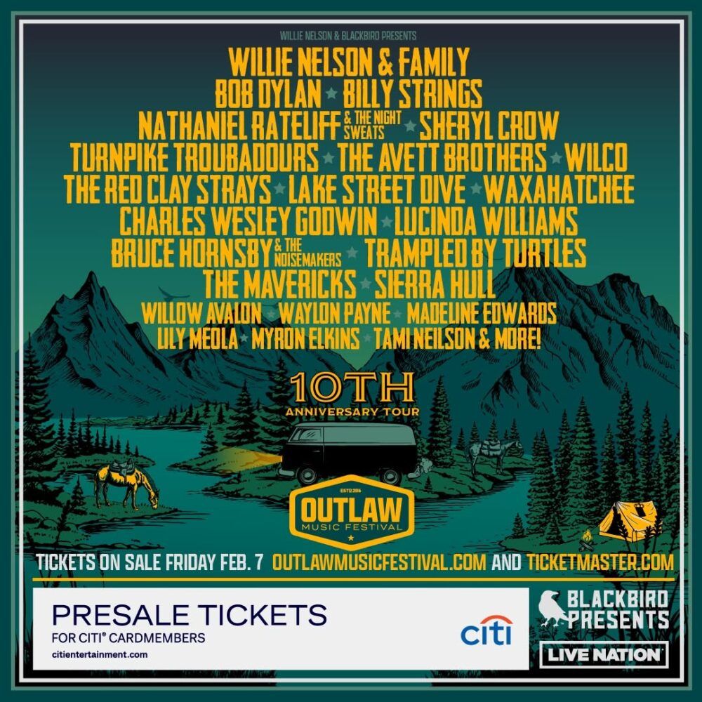 Outlaw Music Festival: Willie Nelson Bob Dylan The Avett Brothers & The Mavericks