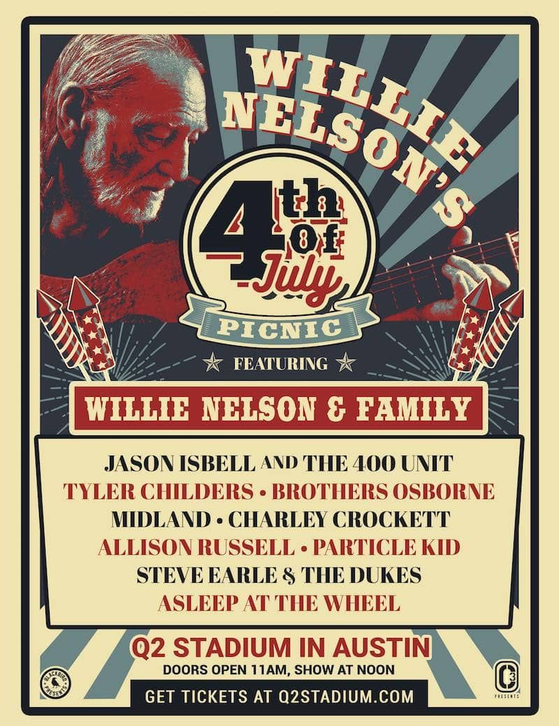 Willie Nelson's 4th of July Picnic and Fireworks at Germania Insurance Amphitheater
