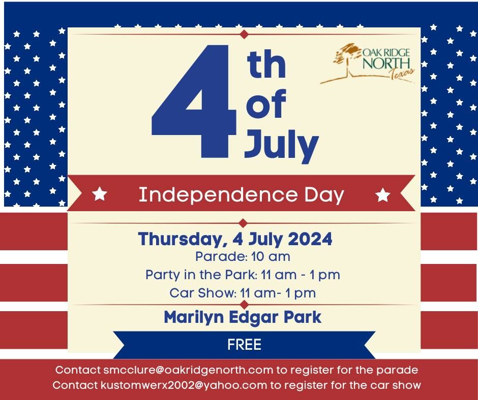 4th of July Parade & Party in the Park 