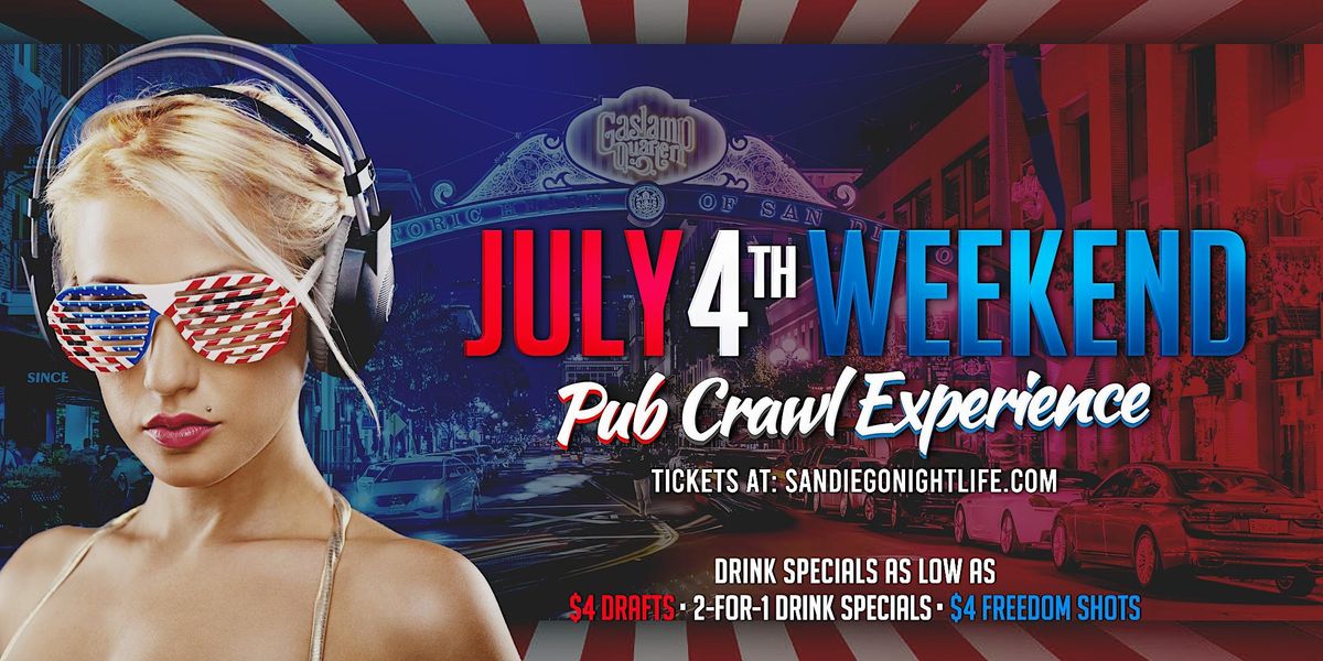 San Diego July 4th Weekend Pub Crawl Saturday