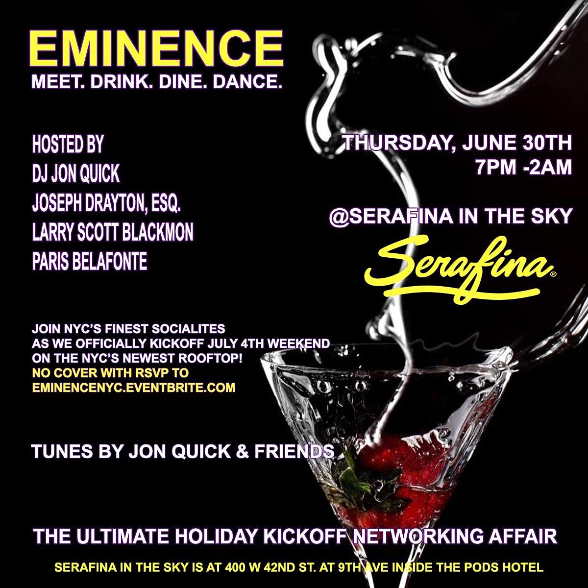 Eminence: A Professional's Holiday Weekend Kickoff at NYC's newest rooftop