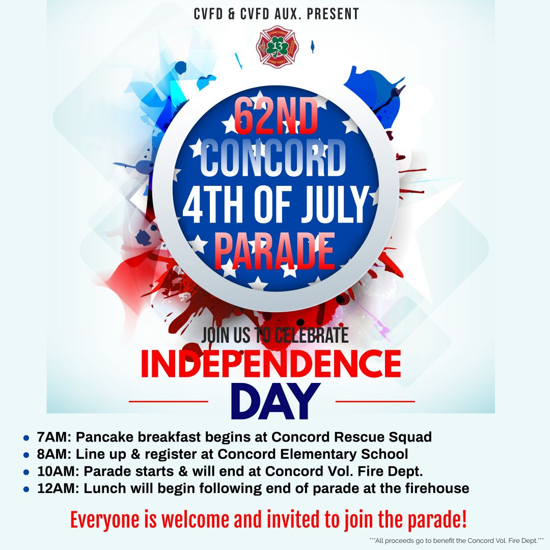 62nd Annual Concord 4th Of July Parade 12573 Richmond Hwy, Concord