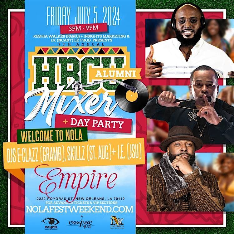 WELCOME TO NOLA "AN HBCU DAY PARTY MIXER" HOSTED: TBA