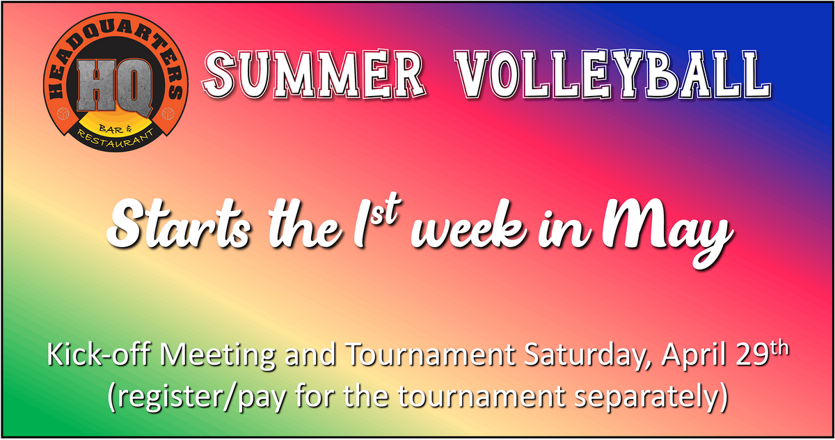 HQ Summer Volleyball League