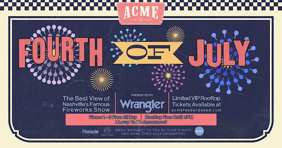 Acme's 4th of July Rooftop Party Downtown Nashville