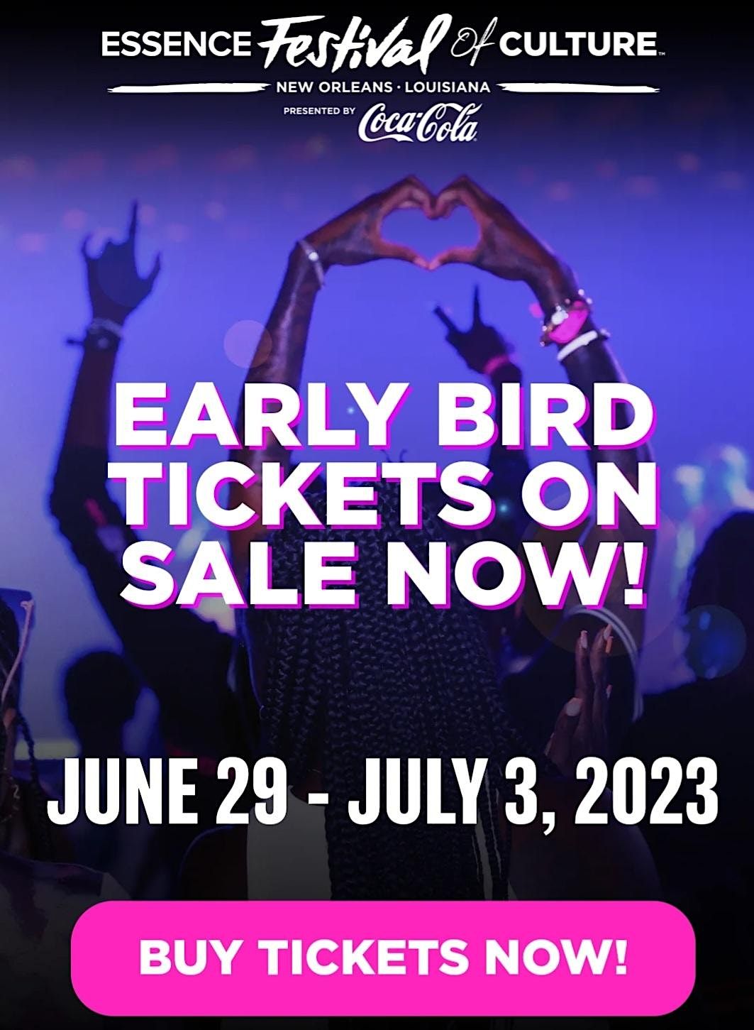 2025 Essence Music Festival of Culture Tickets Caesars Superdome, New