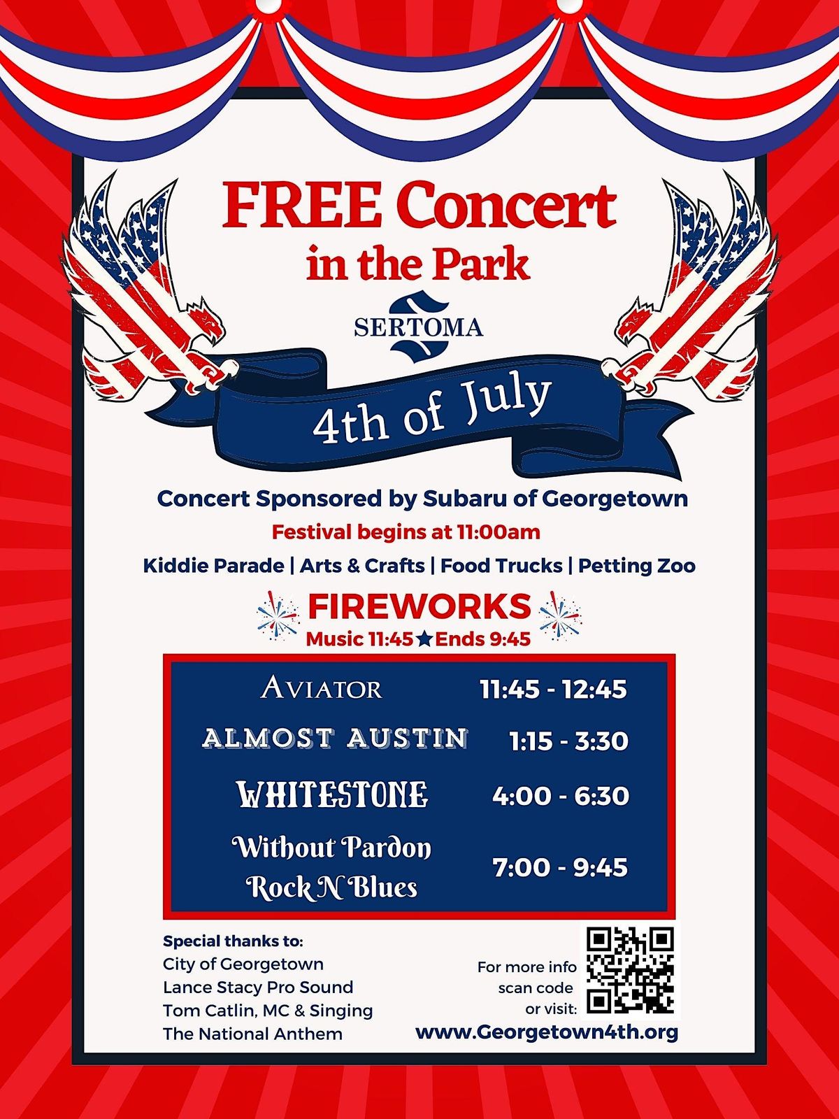 Sertoma City of 4th of July Celebration in San Gabriel Park