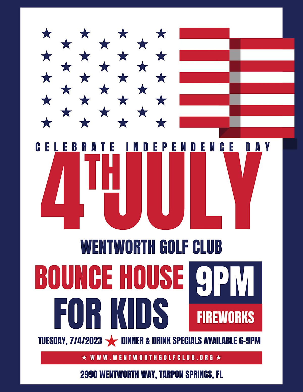 4th of July Fireworks and Food! 2990 Wentworth Way, Tarpon Springs