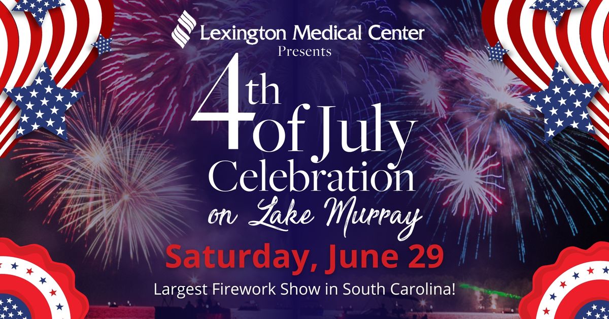 4th of July Celebration Fireworks Show on Lake Murray Dreher Island