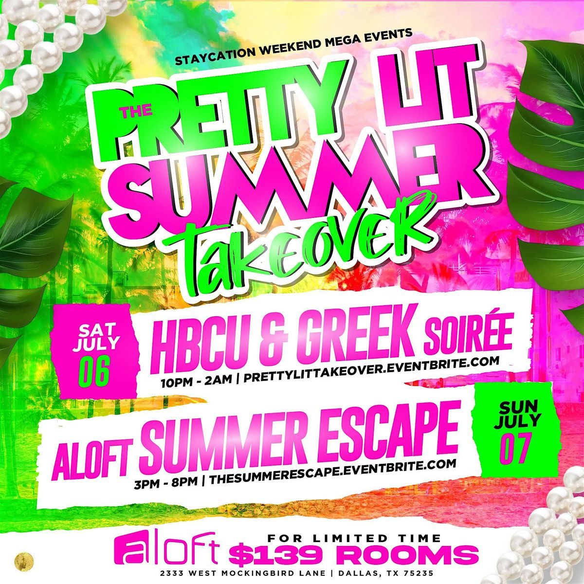 PRETTY LIT SUMMER TAKEOVER  {ALOFT HOTEL STAYCATION}