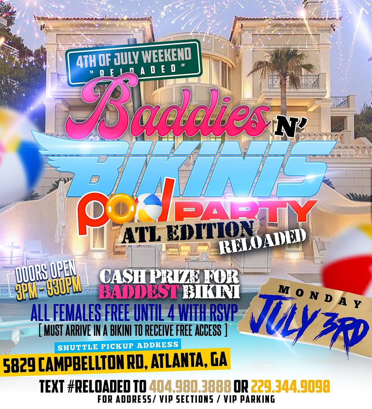 Baddies N Bikinis Pool Party Reloaded 5829 Campbellton Rd SW