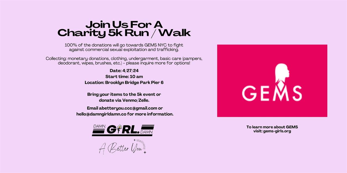 Join us for a Charity 5k Run / Walk @ Brooklyn Bridge Park | Brooklyn ...