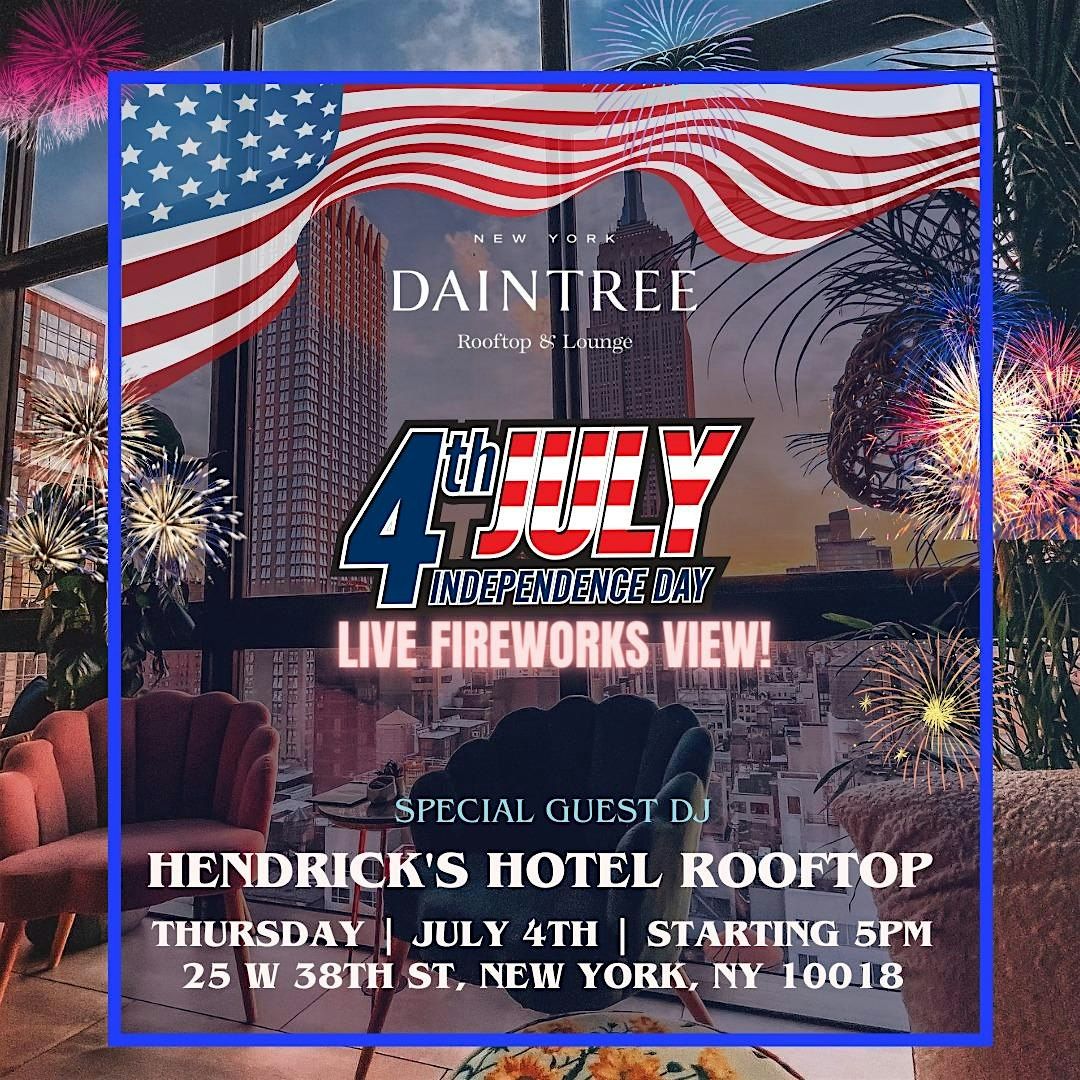 July 4th Independence Day Party - Fourth of July at Daintree Rooftop NYC