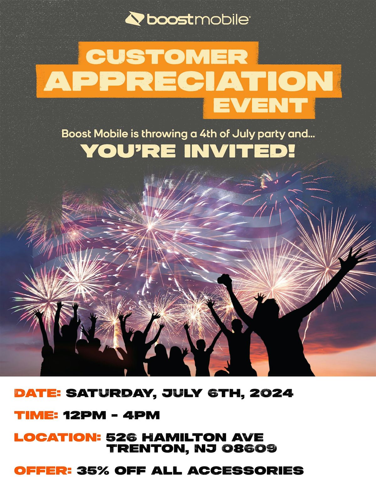 Boost mobile customer appreciation day 526 hamilton ave trenton nj