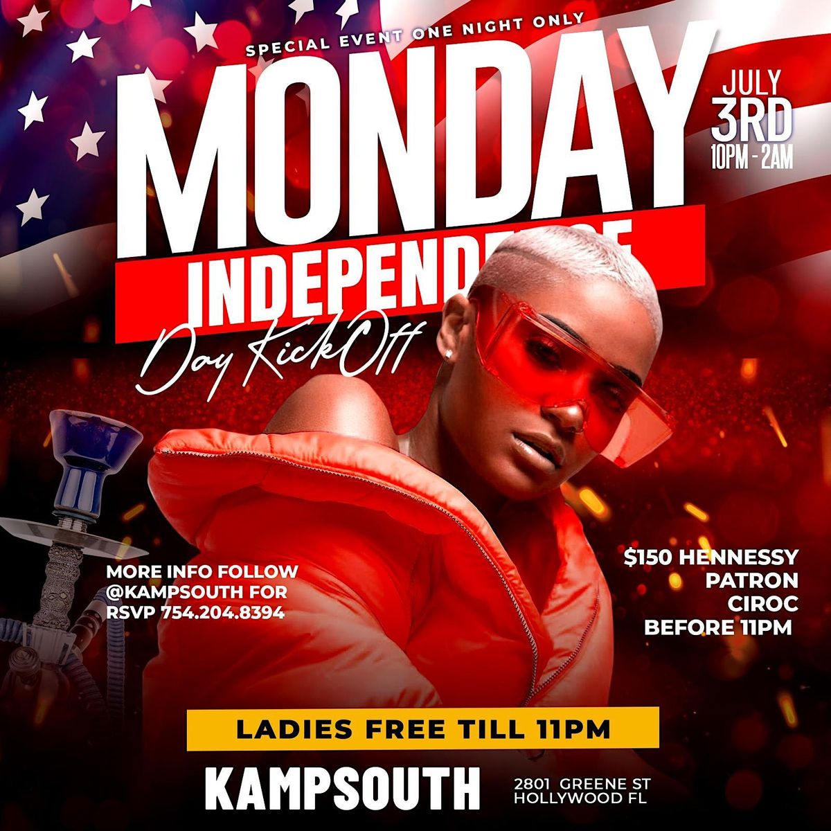 KampSouth Monday July 3rd! Independence Day Kickoff! 2801 Greene St