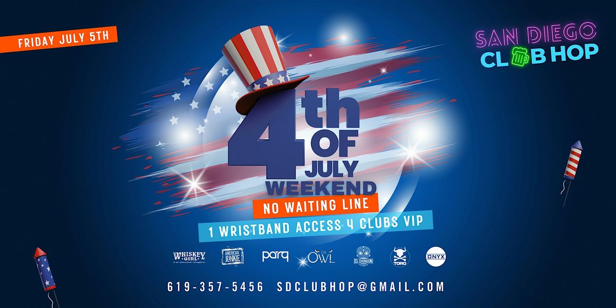 4th of july clubs san diego