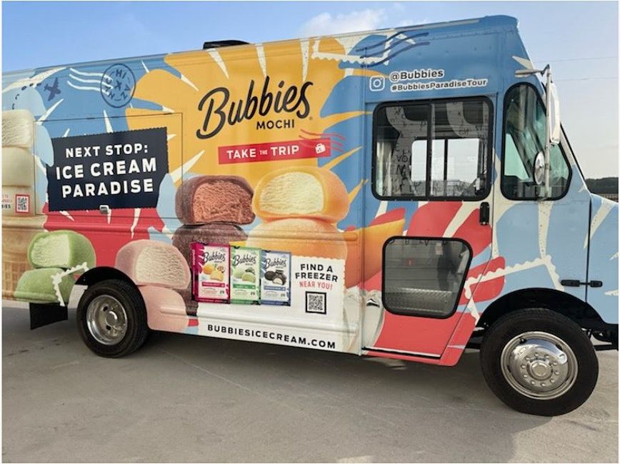 Free Ice Cream from the Bubbies Mochi Ice Cream Truck