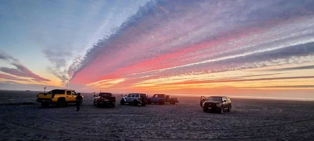 after the 4th beach fire. Ocean Park Pacific Ocean July 5, 2024