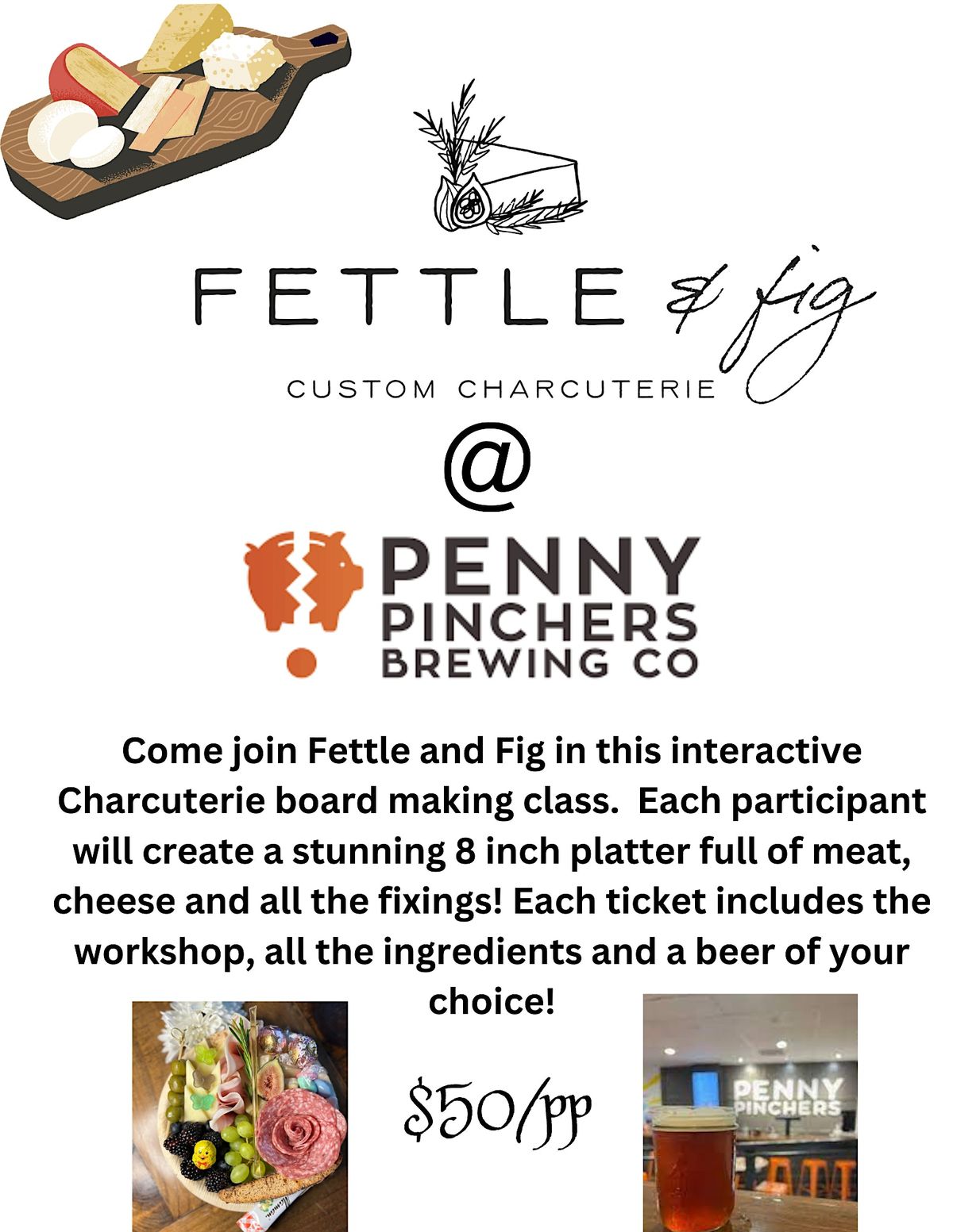 Charcuterie Class at Penny Pinchers Brewery