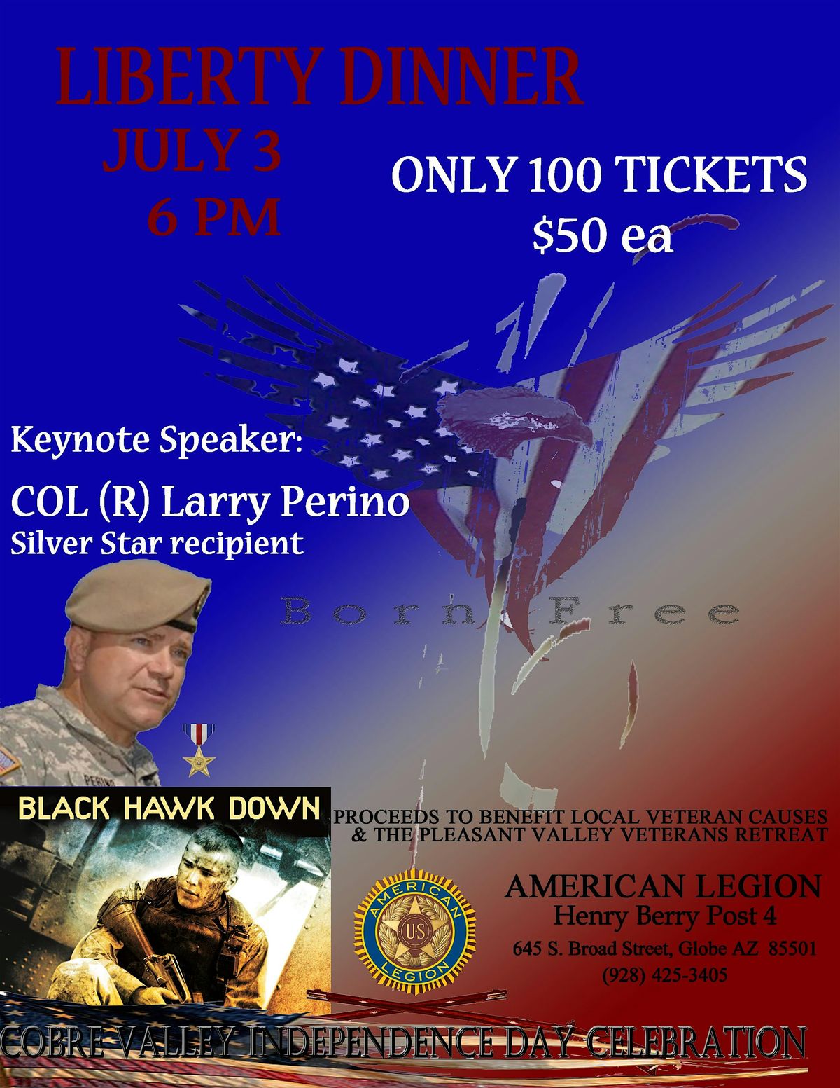 AMERICAN LEGION INDEPENDENCE DAY LIBERTY DINNER | 645 S Broad St, Globe ...