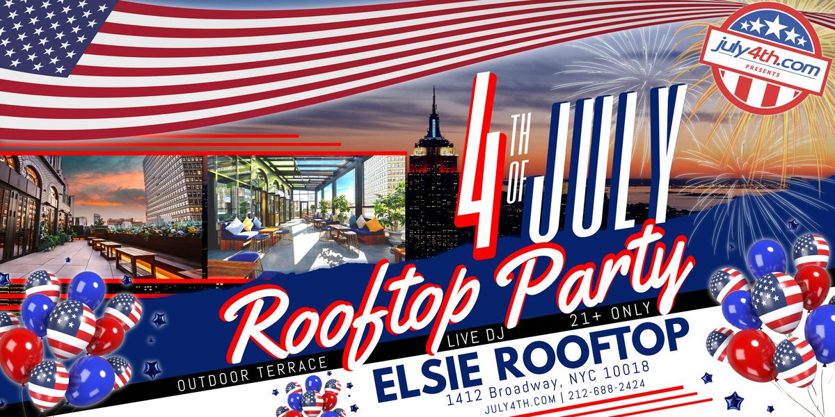 NYC Red, White, and Blue 4th of July Rooftop Party