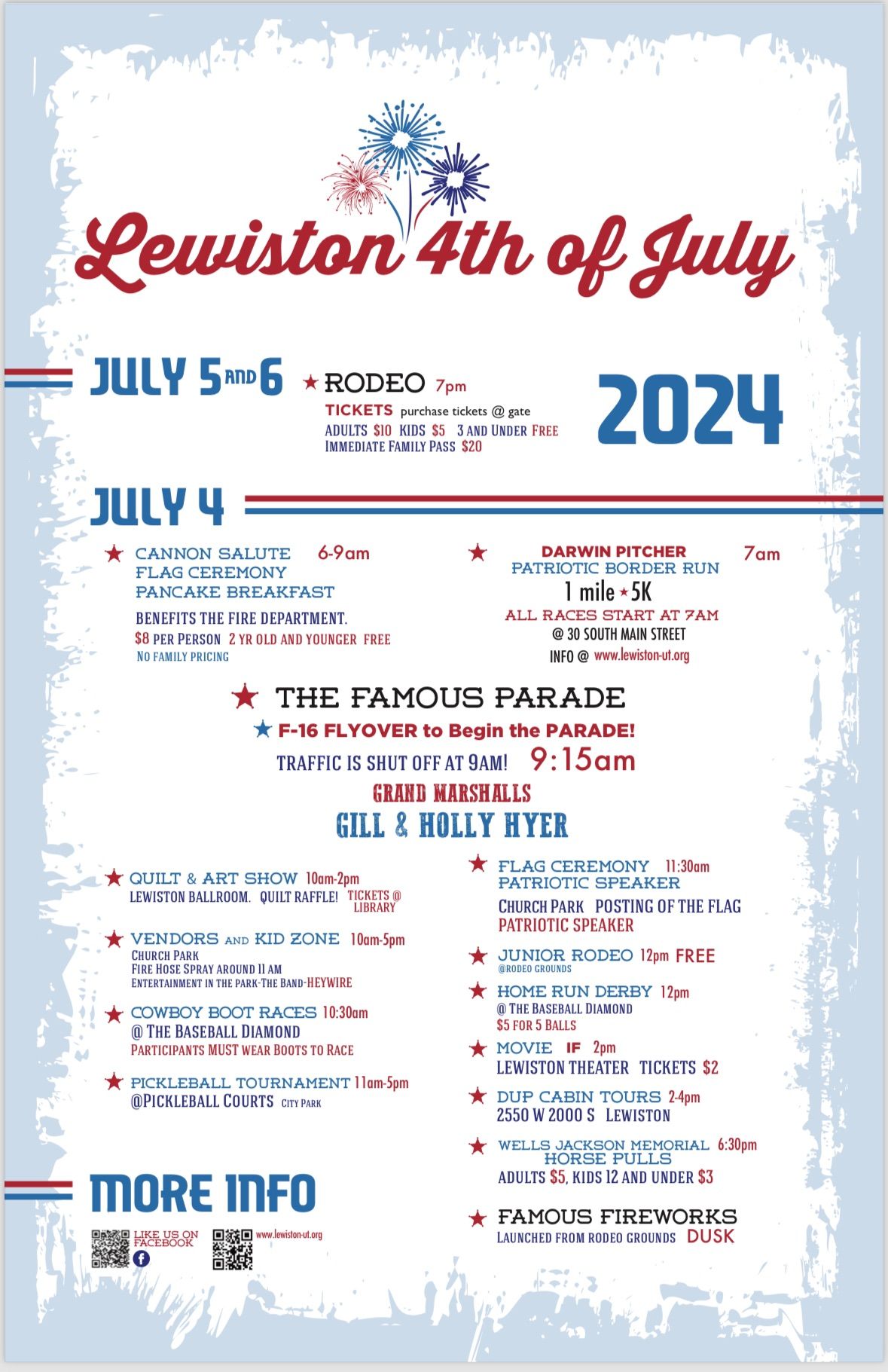 2024 Independence Day Celebration Lewiston City Center July 4, 2024