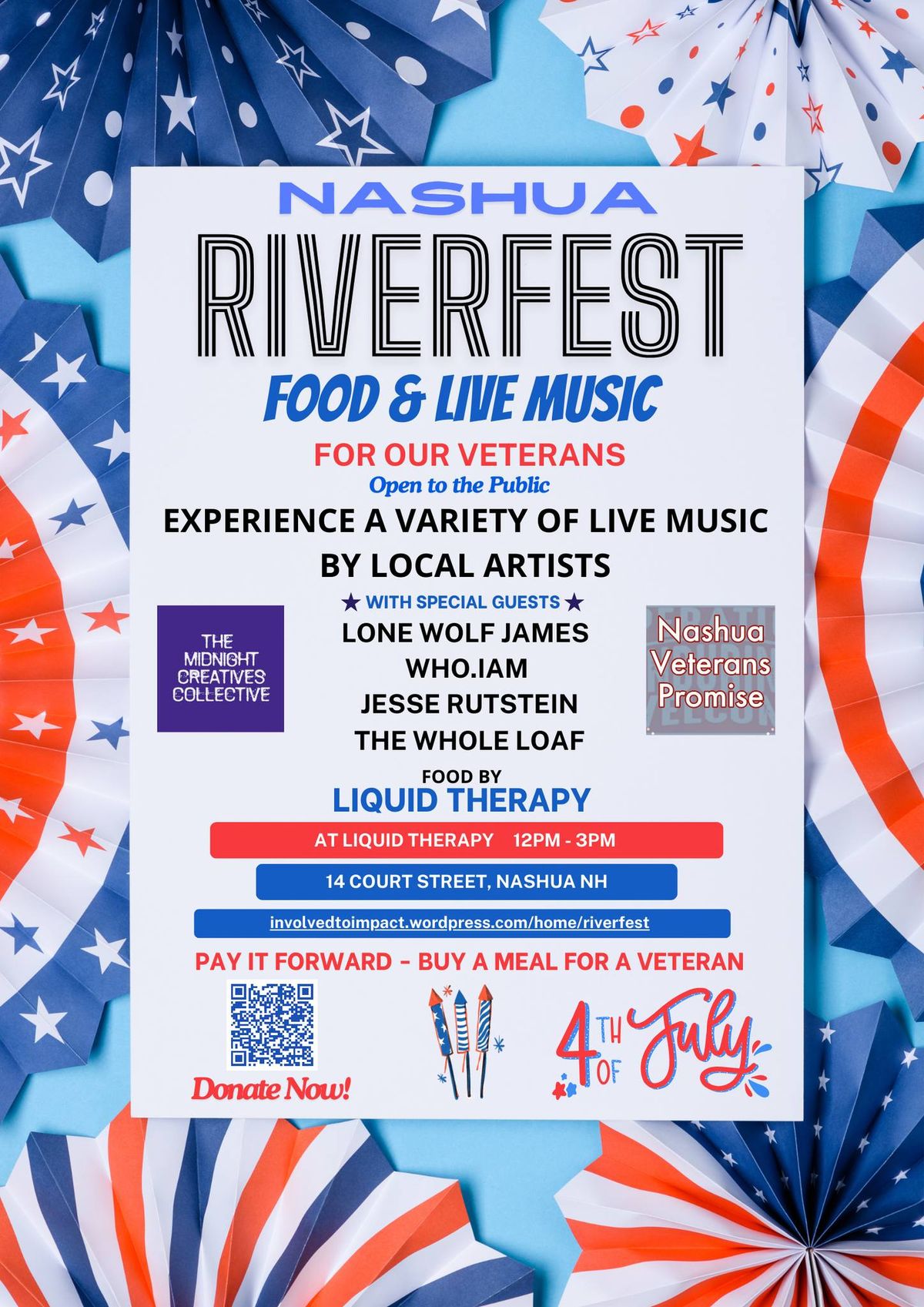 Nashua RiverFest Liquid Therapy Nashua July 4, 2024