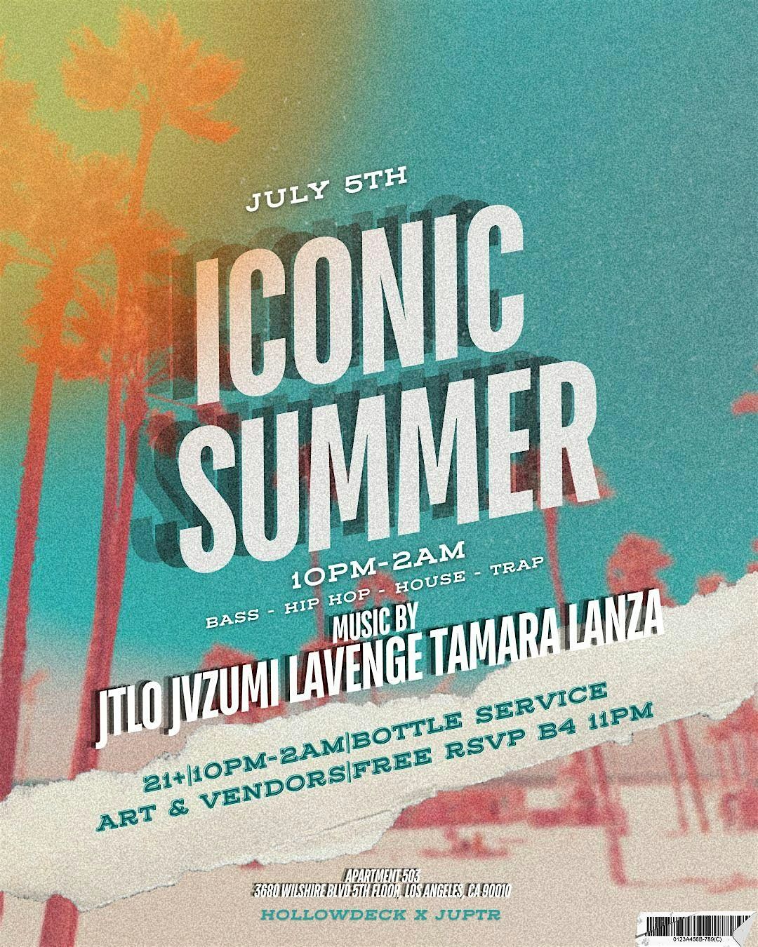 Iconic Summer | Apt 503 Lounge, Los Angeles, CA | July 5 to July 6