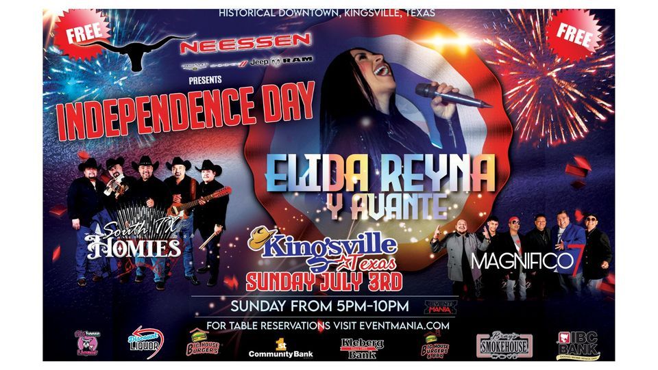 Independence Day Concert Kingsville Main Street July 3, 2022