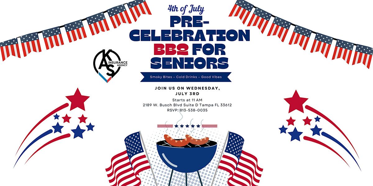 4th of July Pre-Celebration BBQ For Seniors