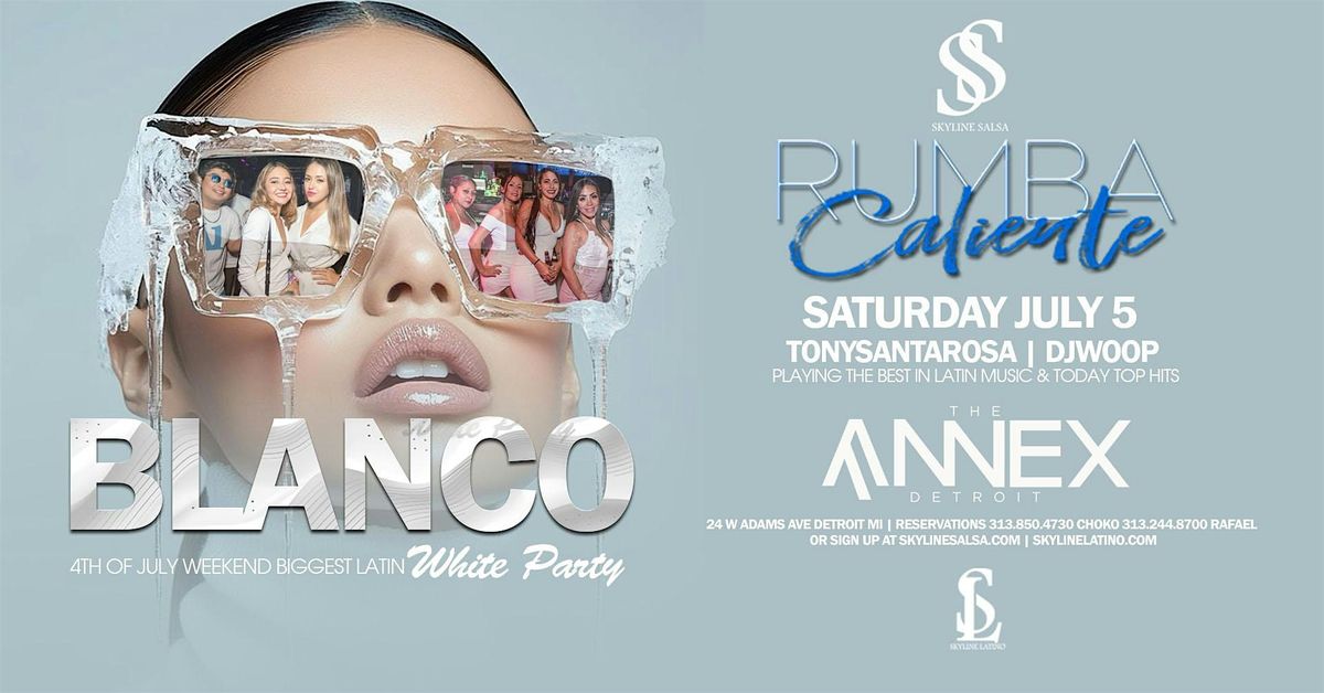 Skyline Salsa Presents White Party at The Annex on July 5