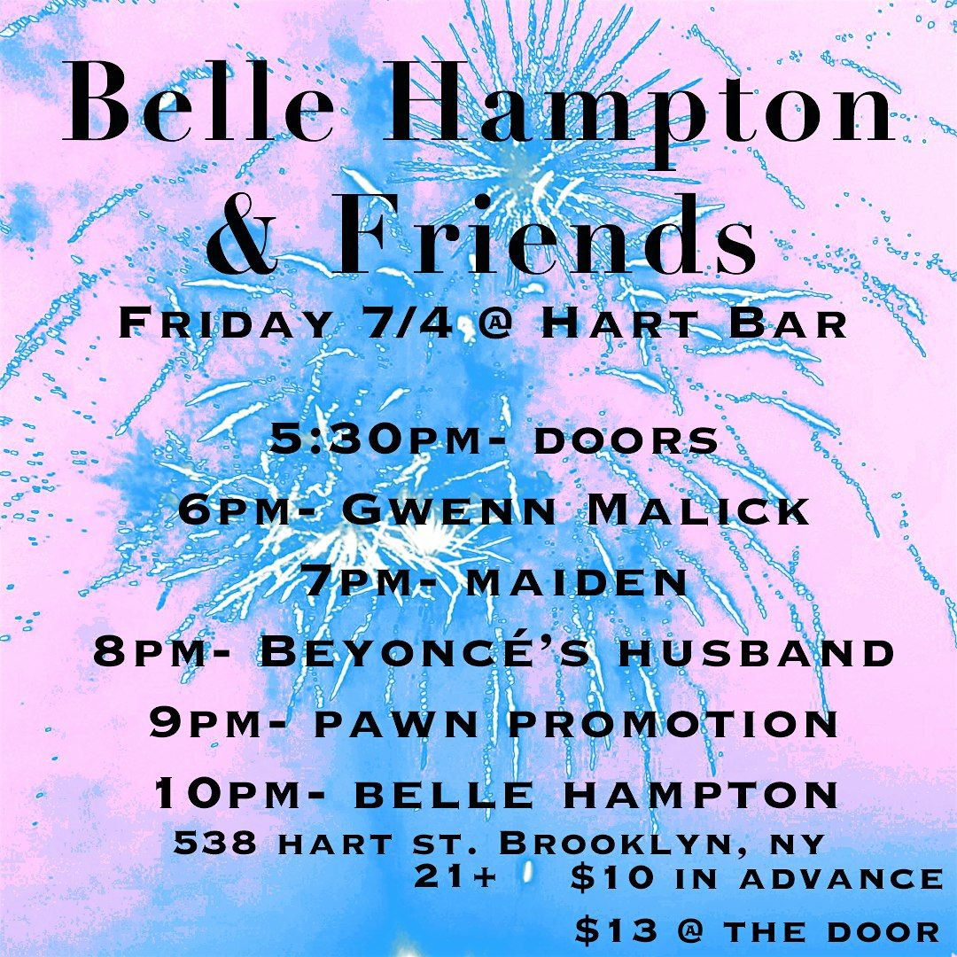Belle Hampton & Friends @ Hart Bar 7\/4\/25