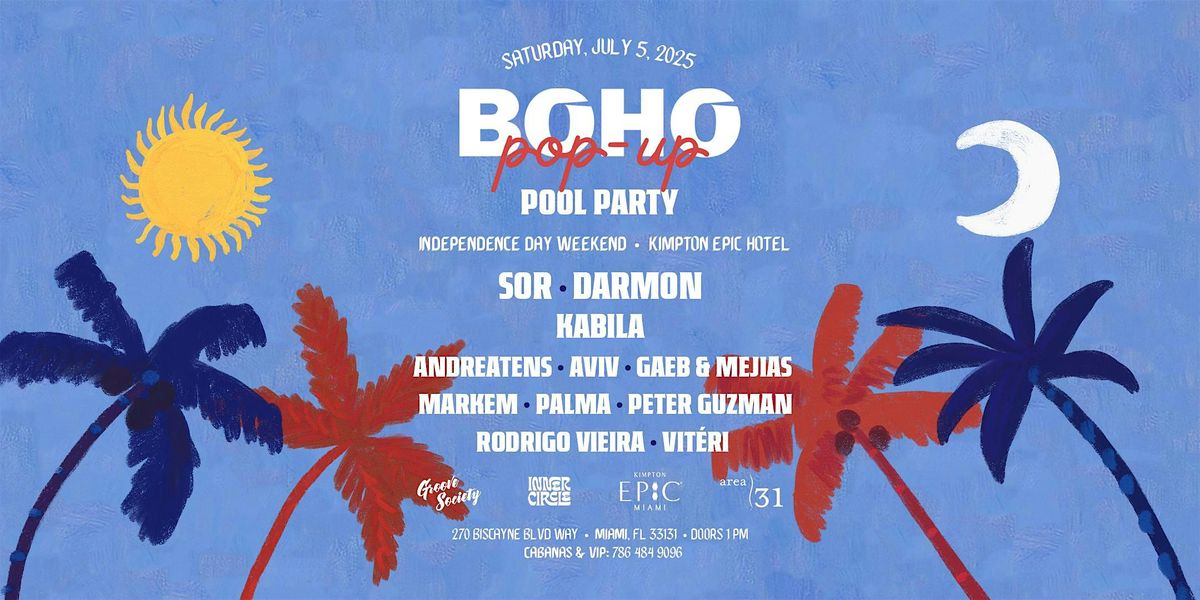 Boho Pop-Up Pool Party | Independence Day Weekend