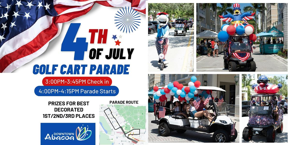 FREE Abacoa 4th of July Golf Cart Parade 2025