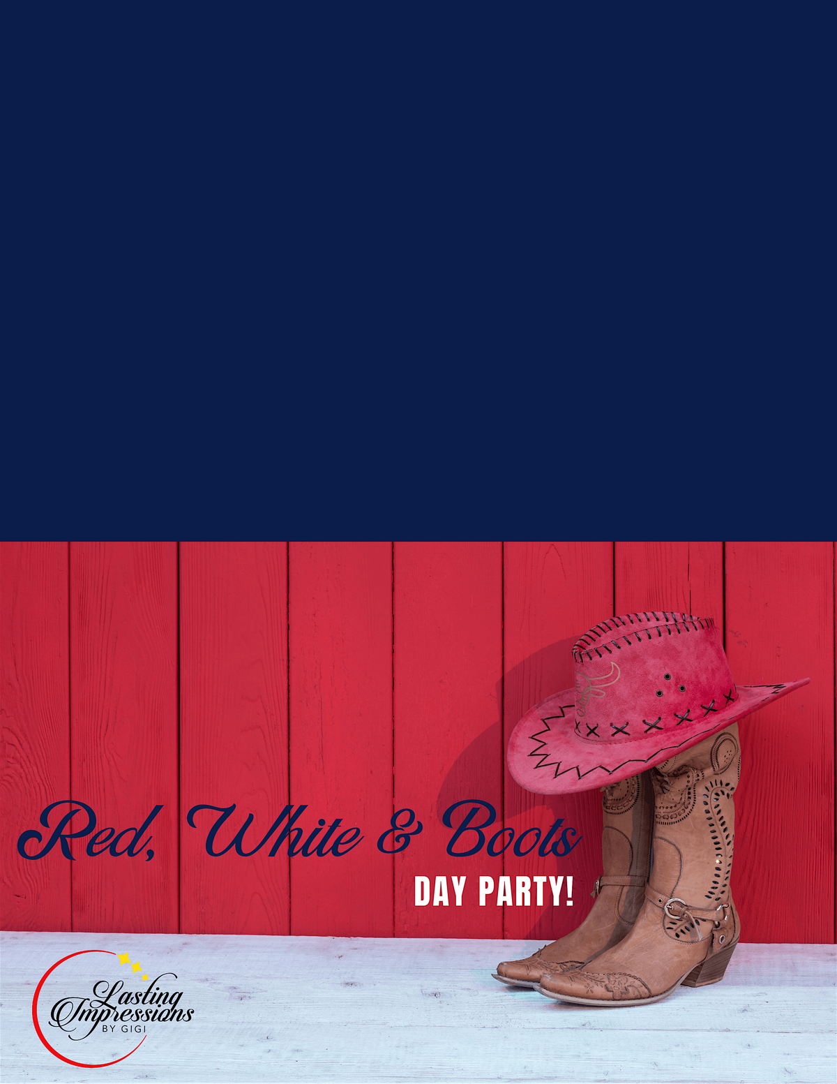 SUNDAY FUNDAY - RED, WHITE & BOOTS!