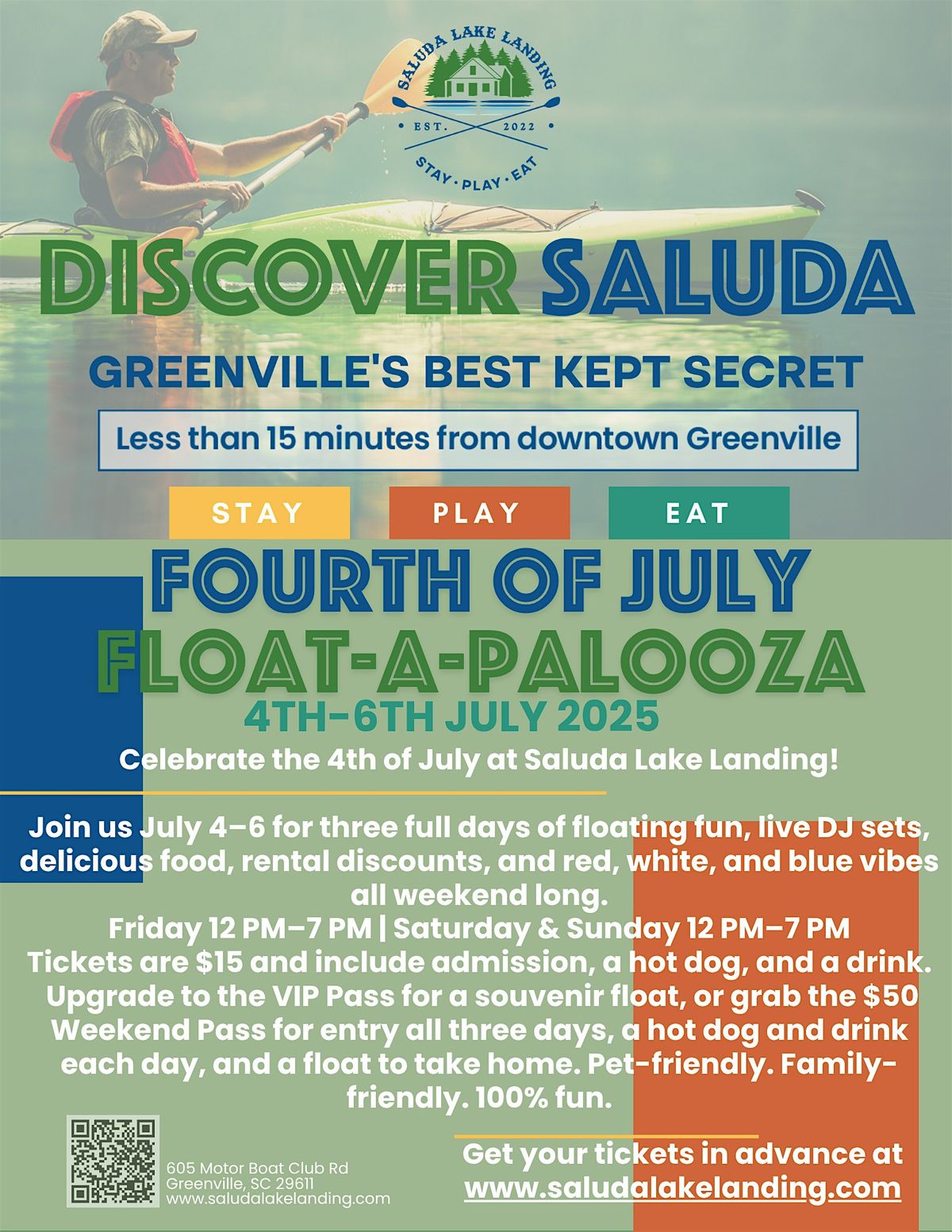 4th of July Float-a-Palooza at Saluda Lake Landing